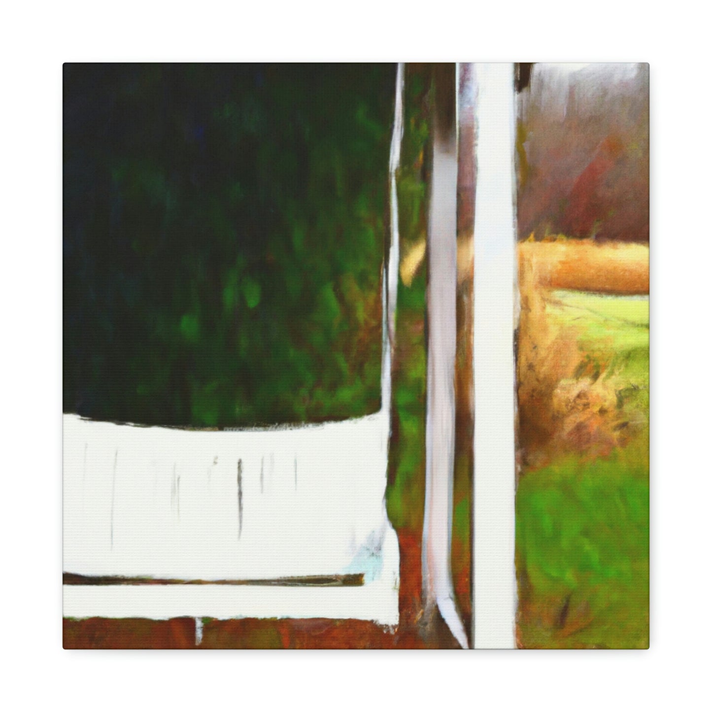 Swinging on Porch - Canvas