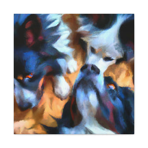 "Border Collie Expressionism" - Canvas