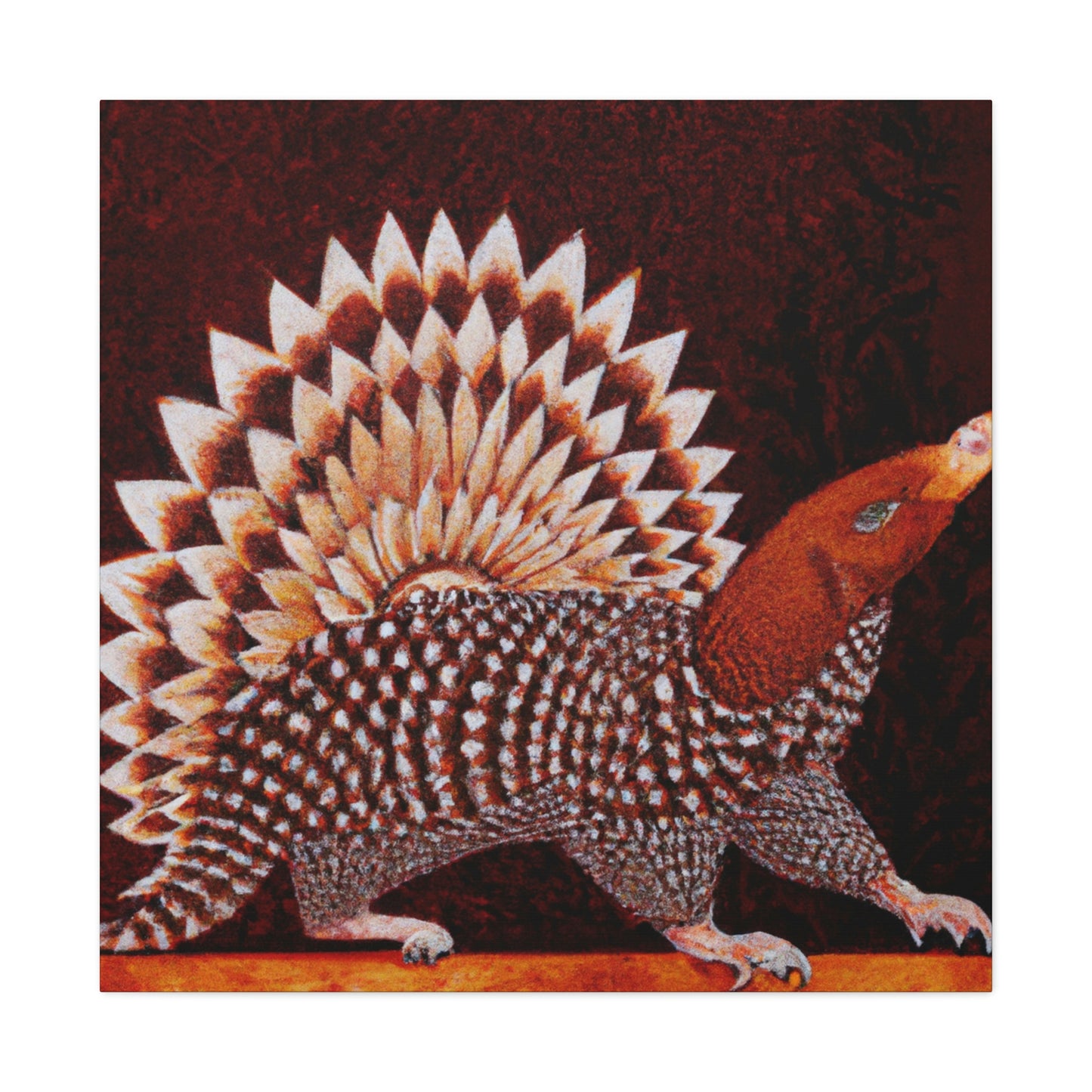 Gleaming Art Deco Pangolin - Canvas