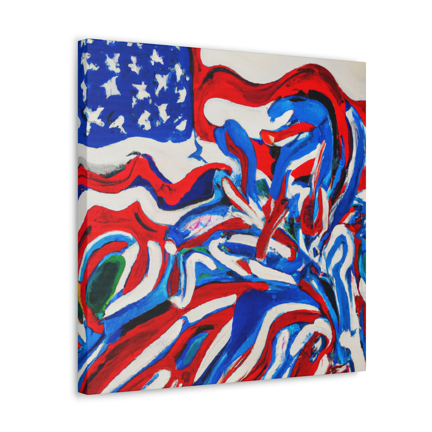 "Flag of Dreams Unfurled" - Canvas