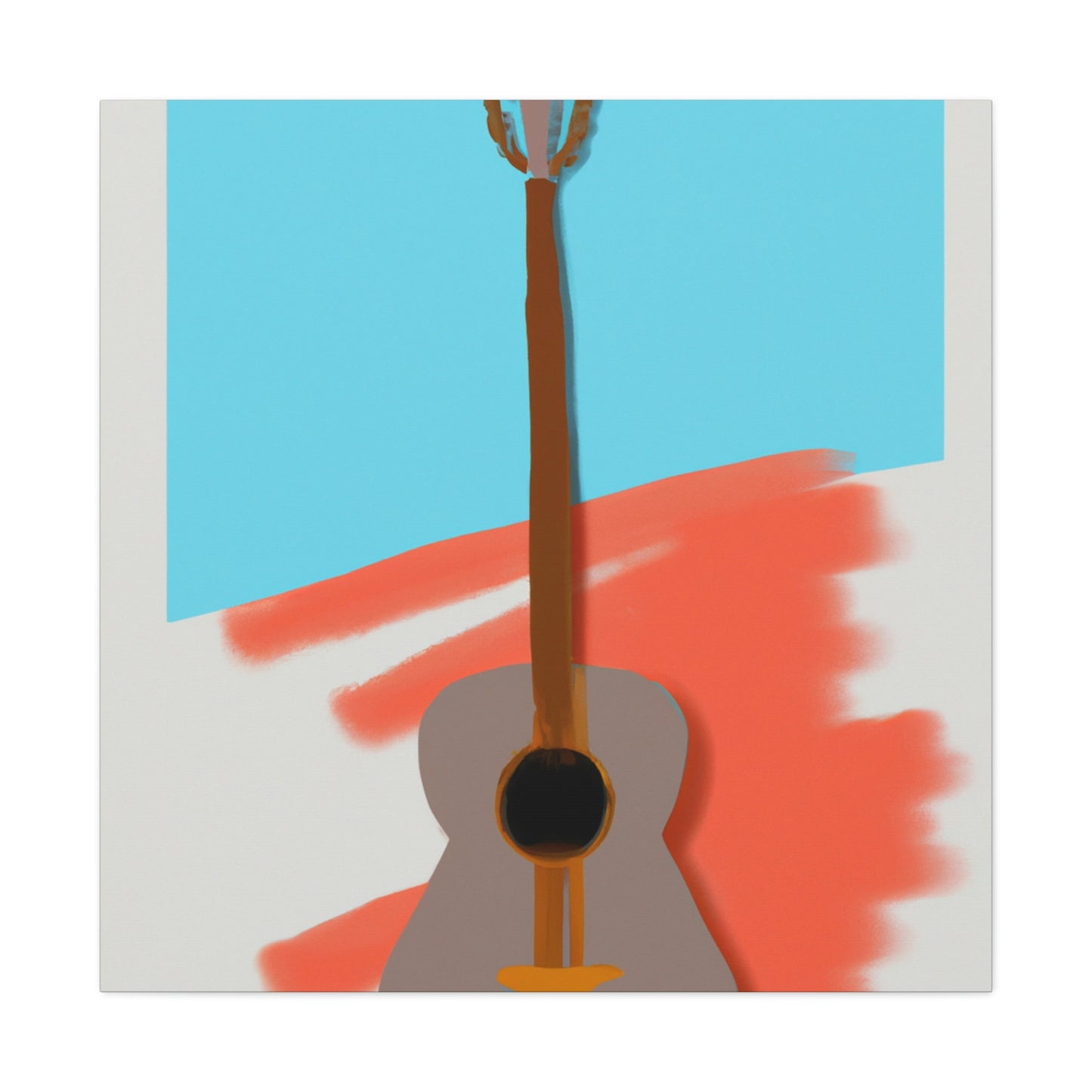 Guitar of Minimalism - Canvas