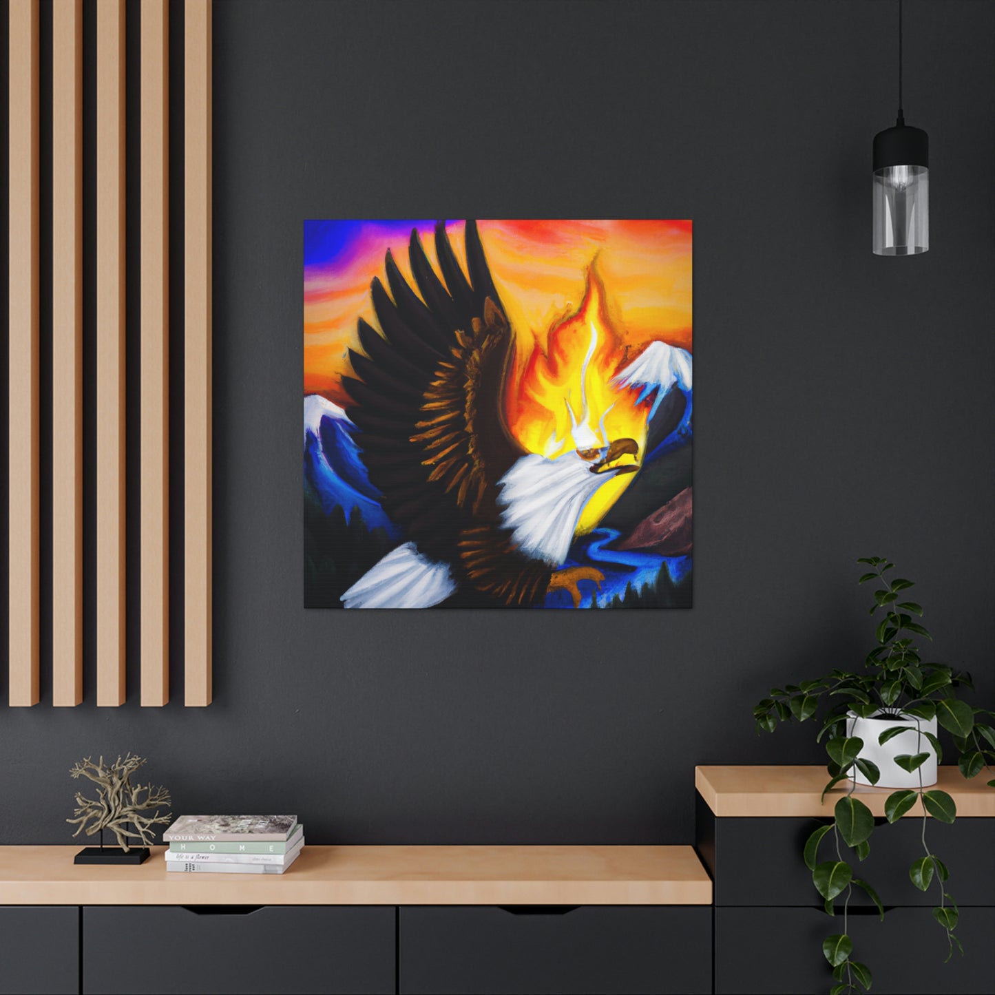 Bald Eagle Soaring High - Canvas