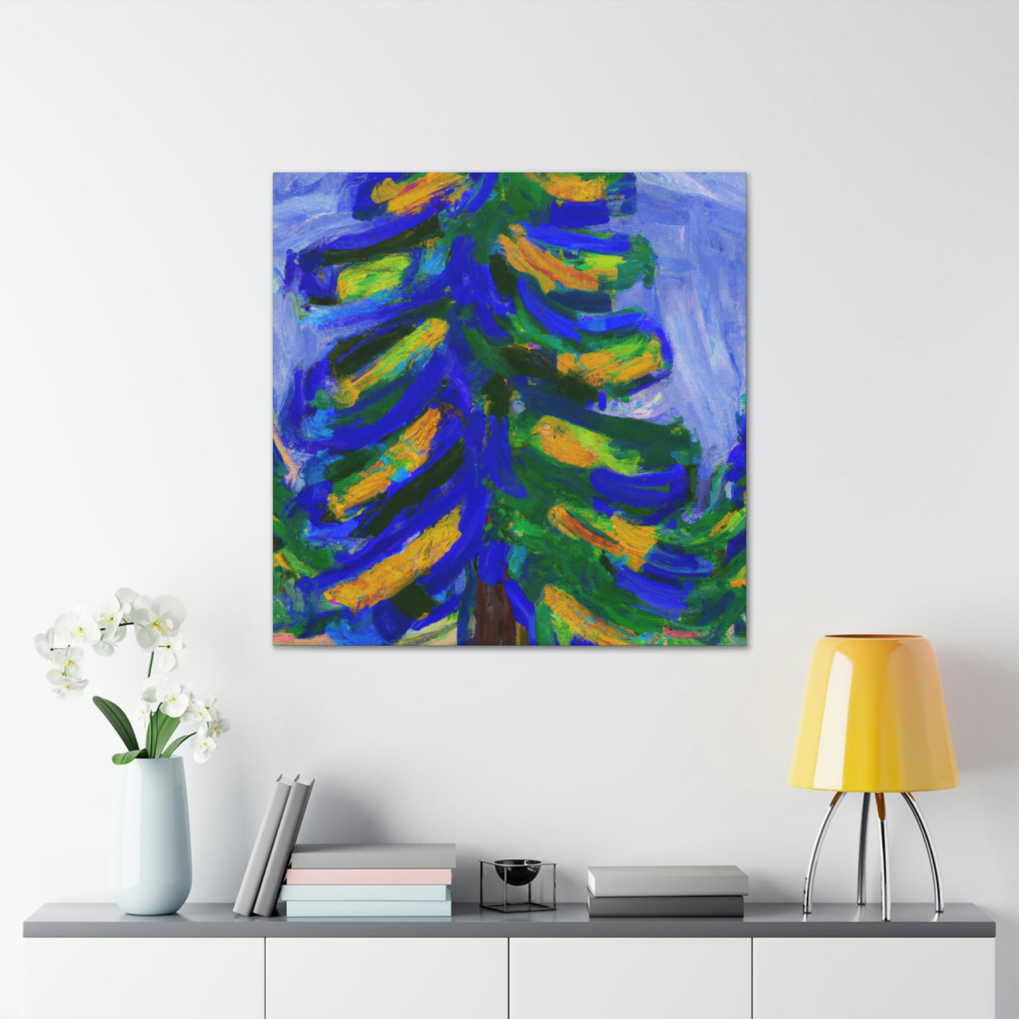 "Spruce Tree Expressionism" - Canvas