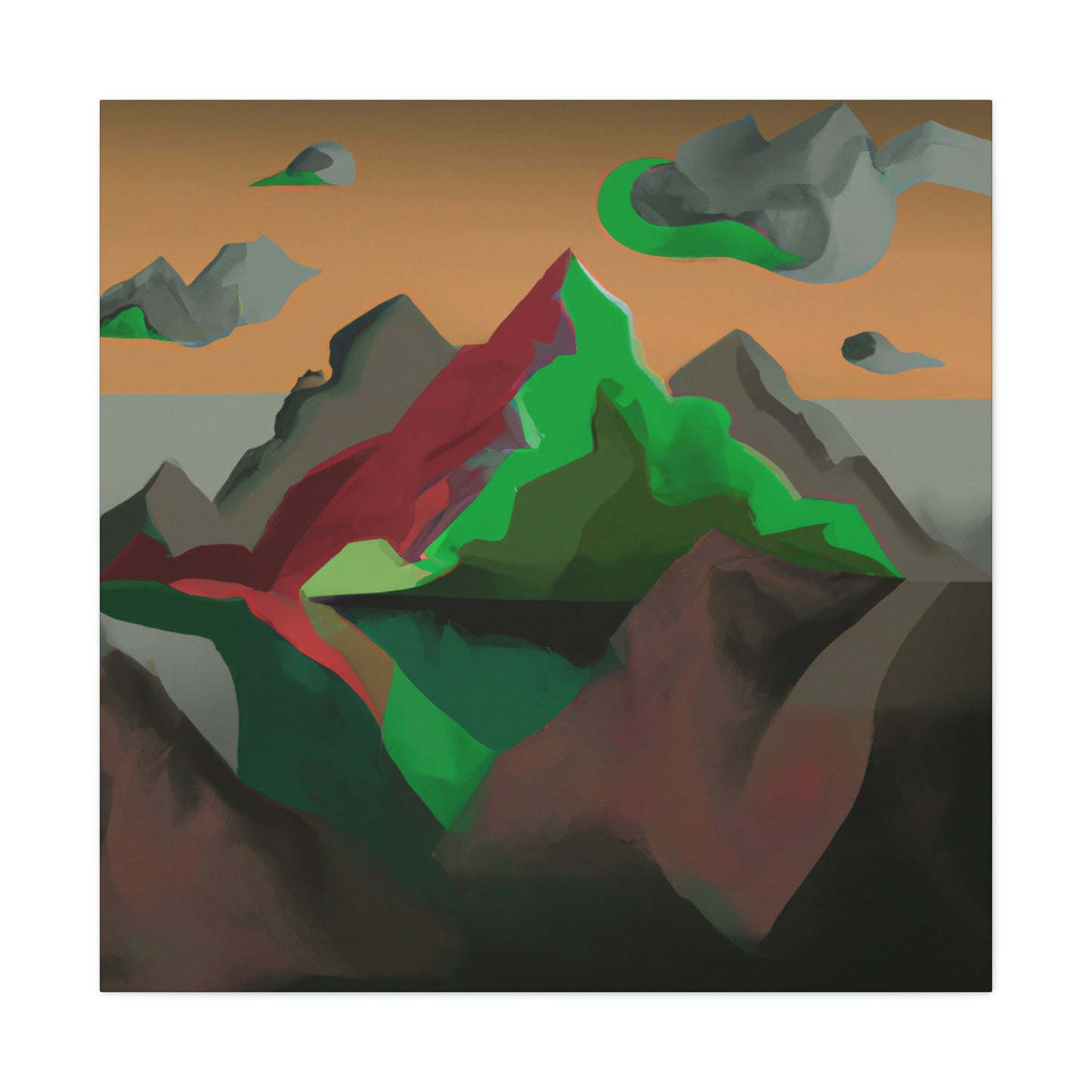 Mountain Fjords Dreaming - Canvas