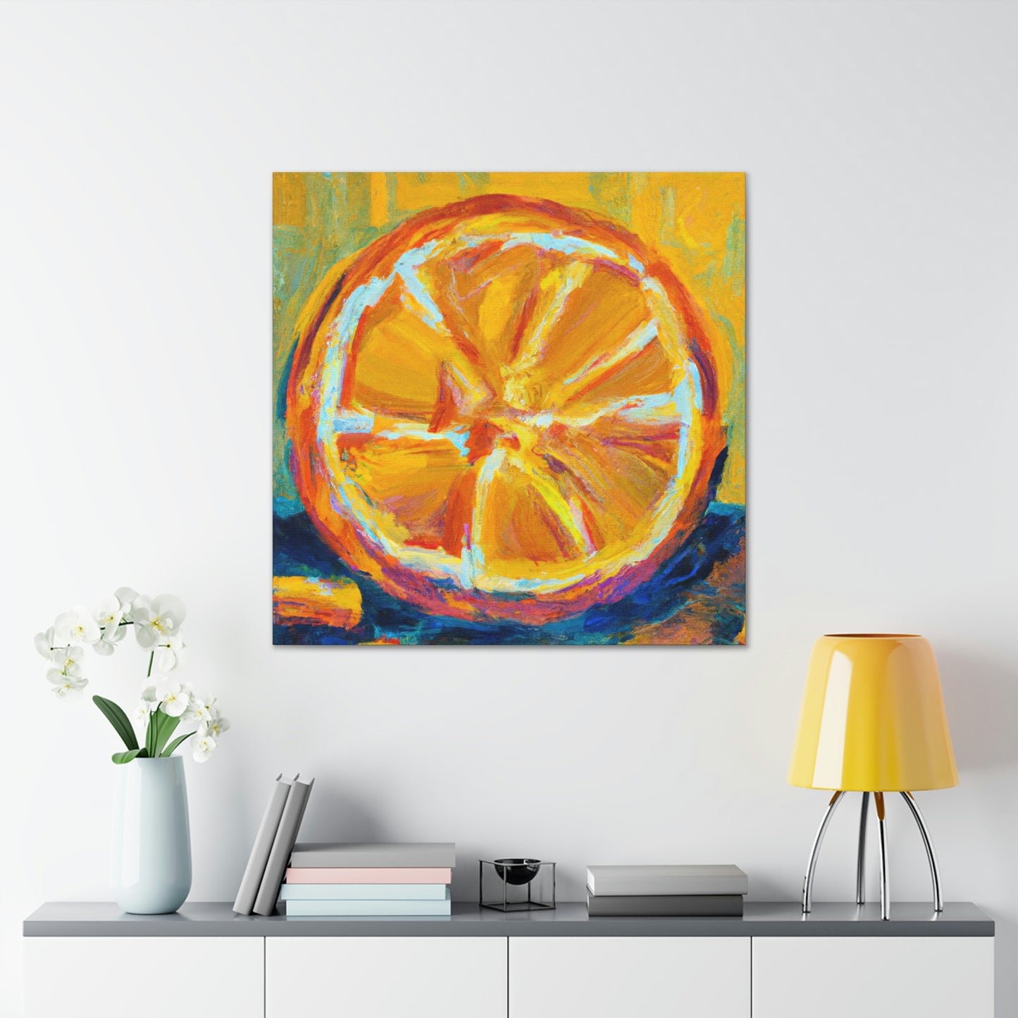 "Orange Glow of Expressionism" - Canvas