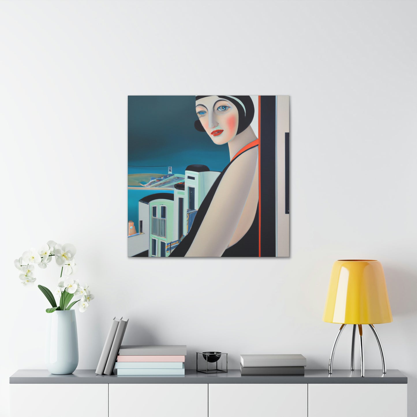 Majestic Art Deco Sun - Canvas