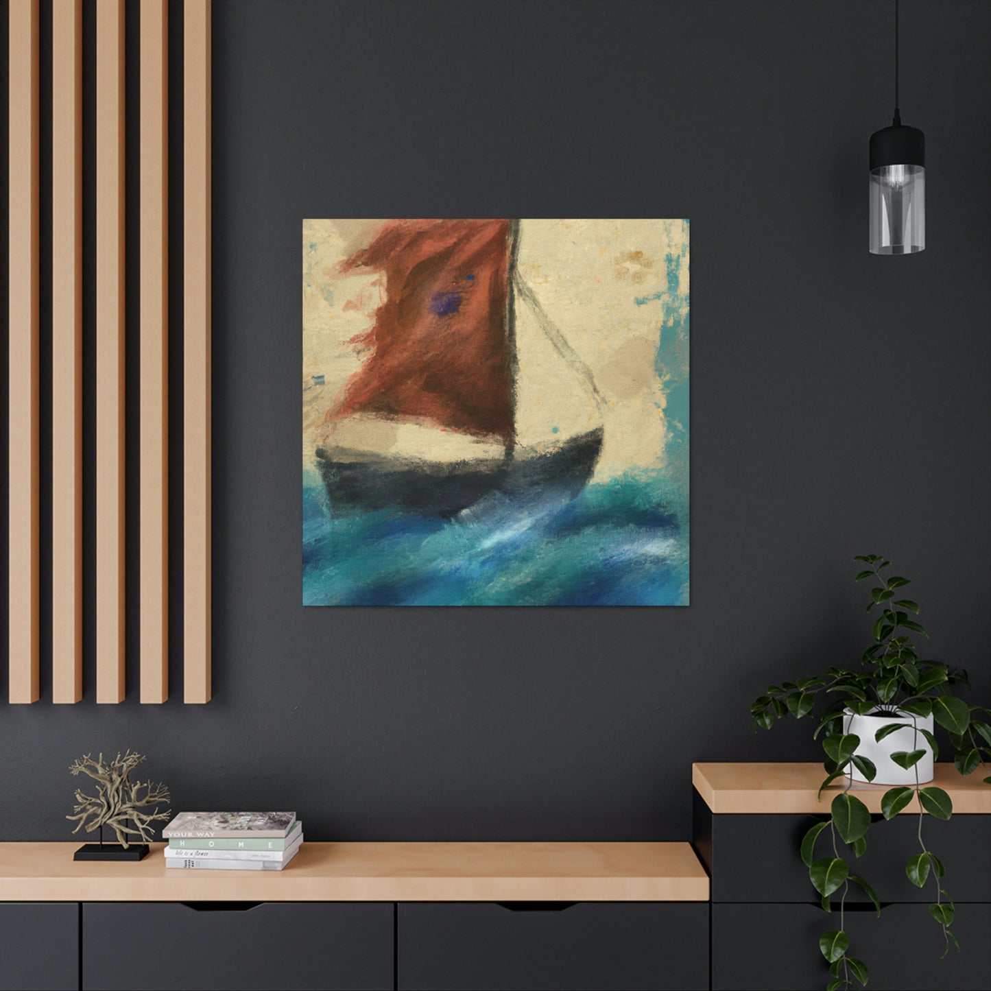 Sailing the Lonely Sea - Canvas