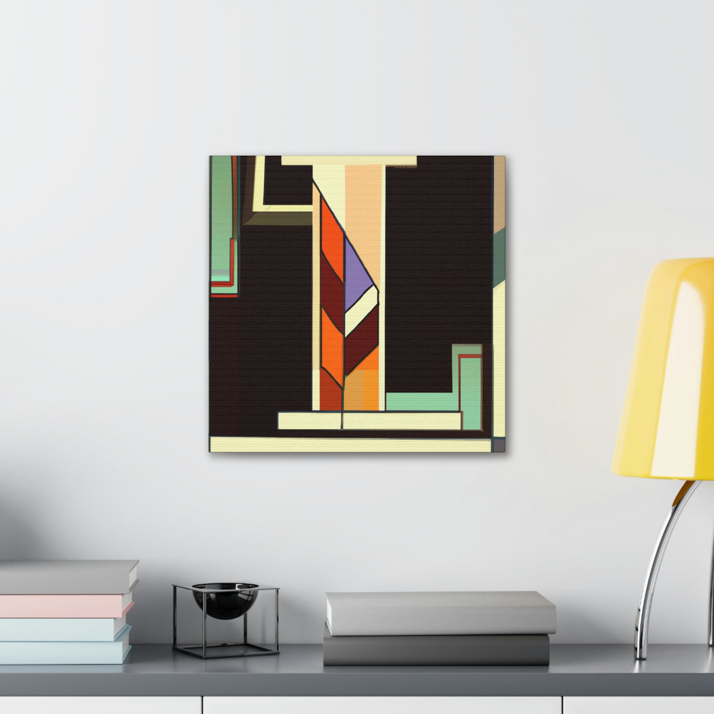 "Urban Art Deco Glitter" - Canvas