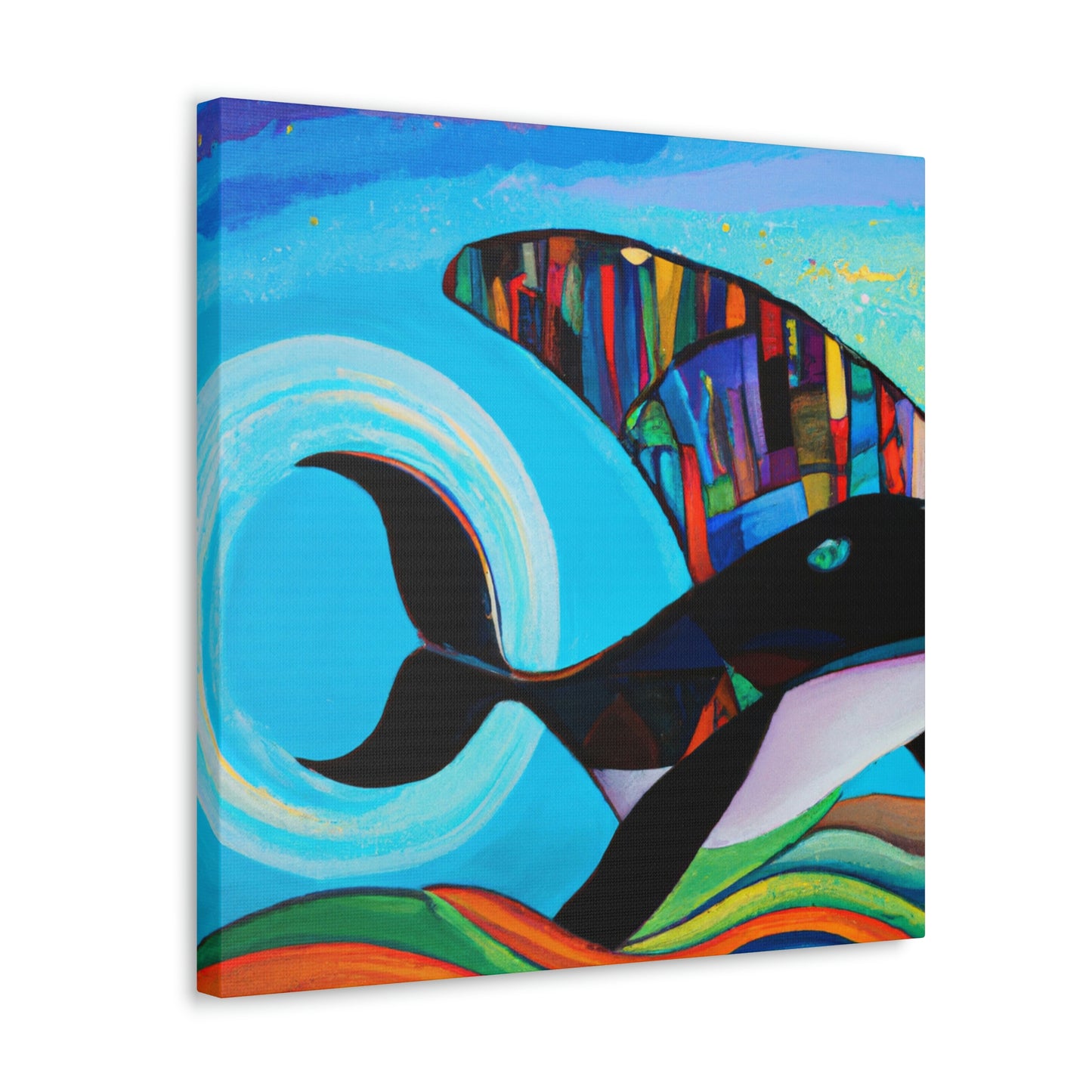 "Whaling in Art Deco" - Canvas