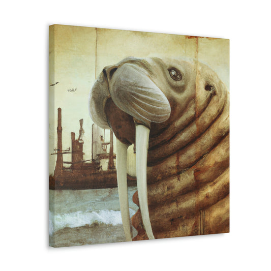 Walrus of Steampunk Era - Canvas