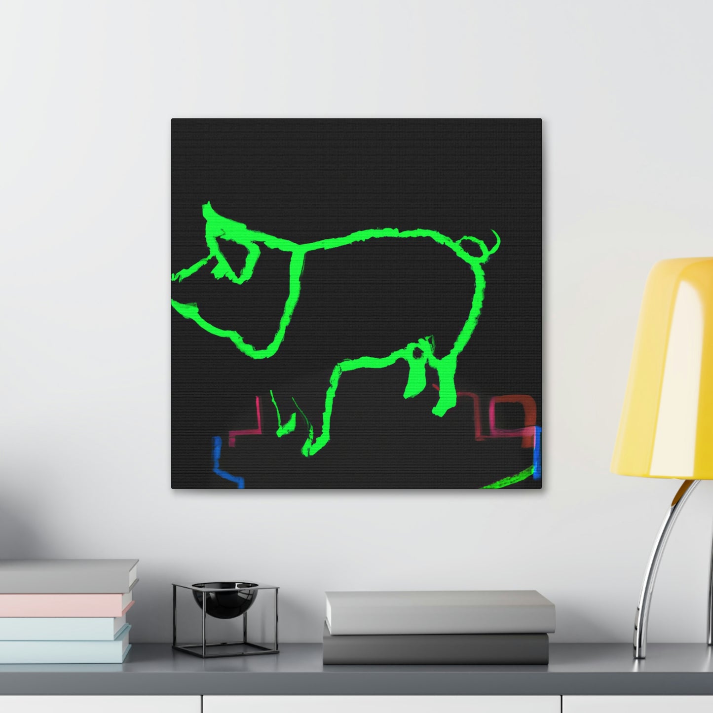 "Pig with Paunchy Pride" - Canvas