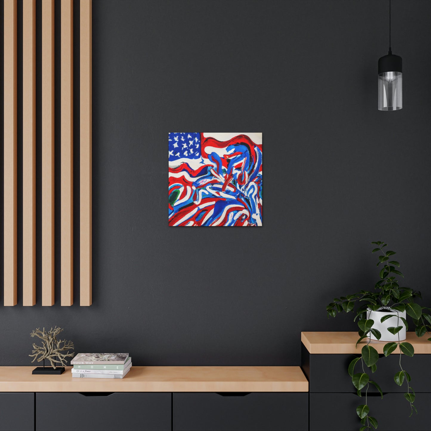 "Flag of Dreams Unfurled" - Canvas