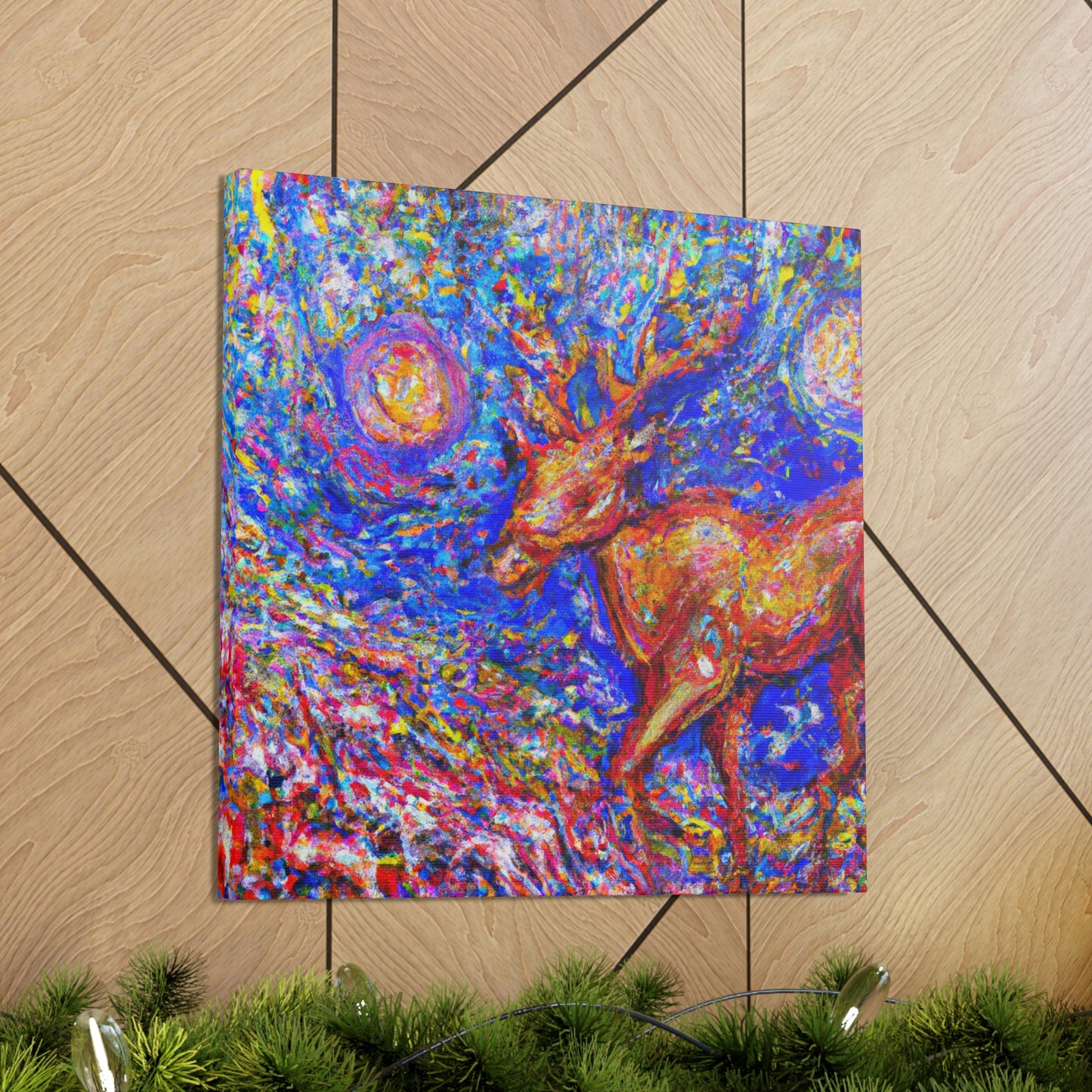 Reindeer in Expressionism - Canvas