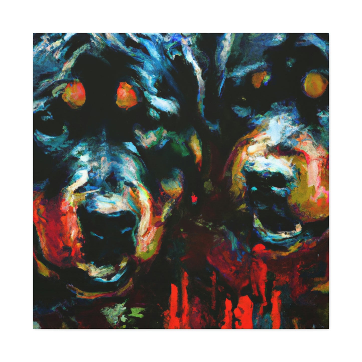 "Rottweiler in Impressionism" - Canvas