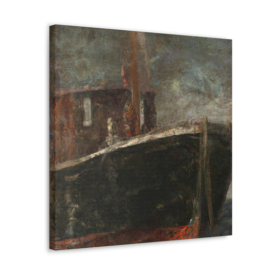 Sailing at Moonlight Beach - Canvas