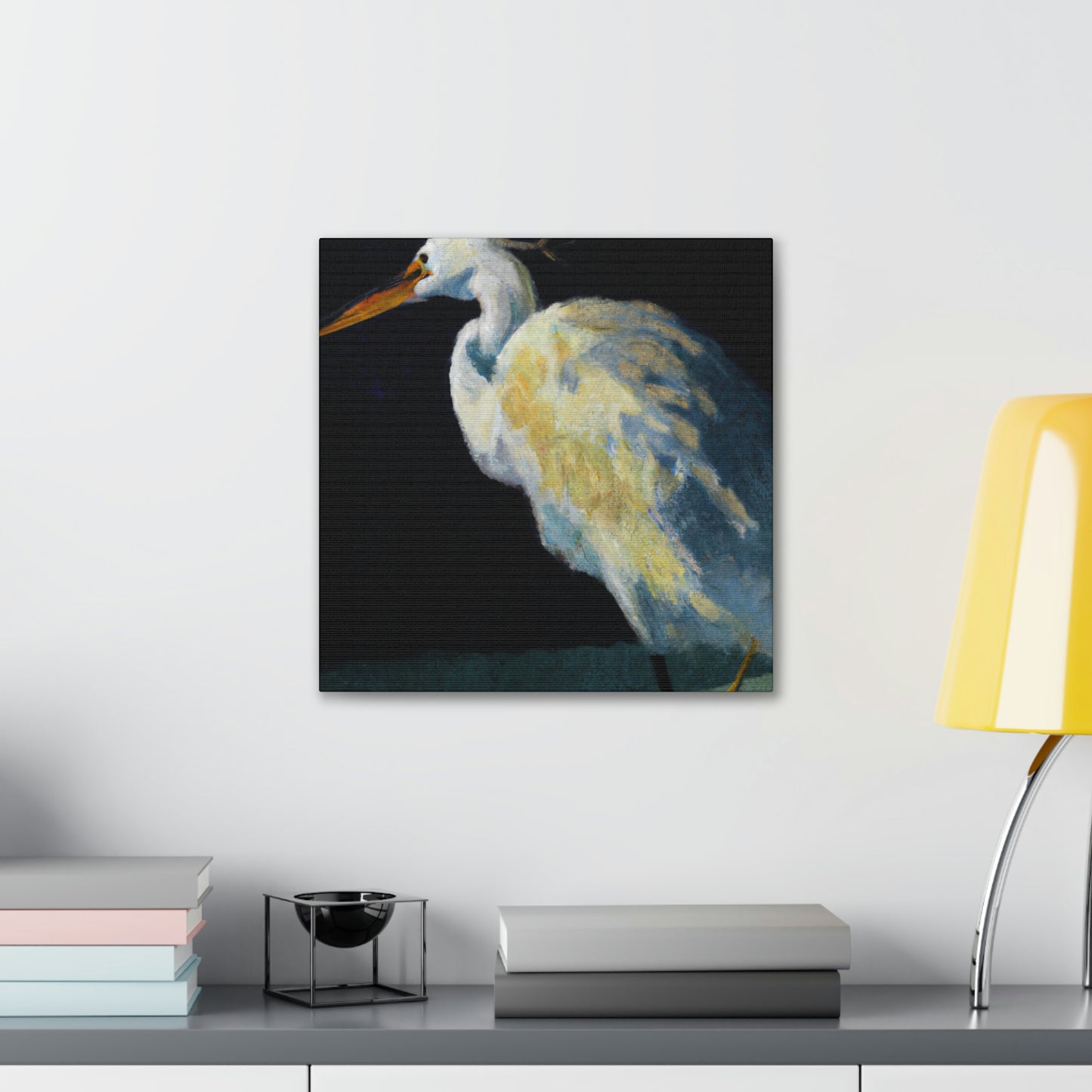 Snowy Egret Serenity - Canvas