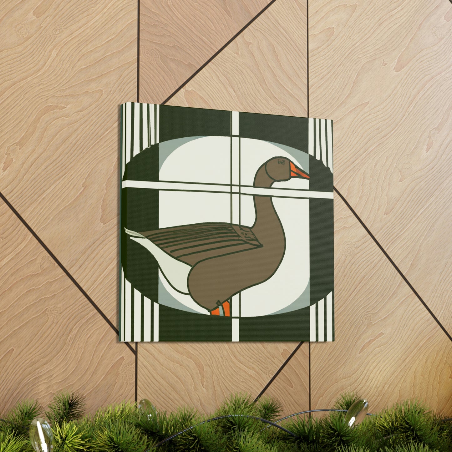 Goose in Deco Style - Canvas