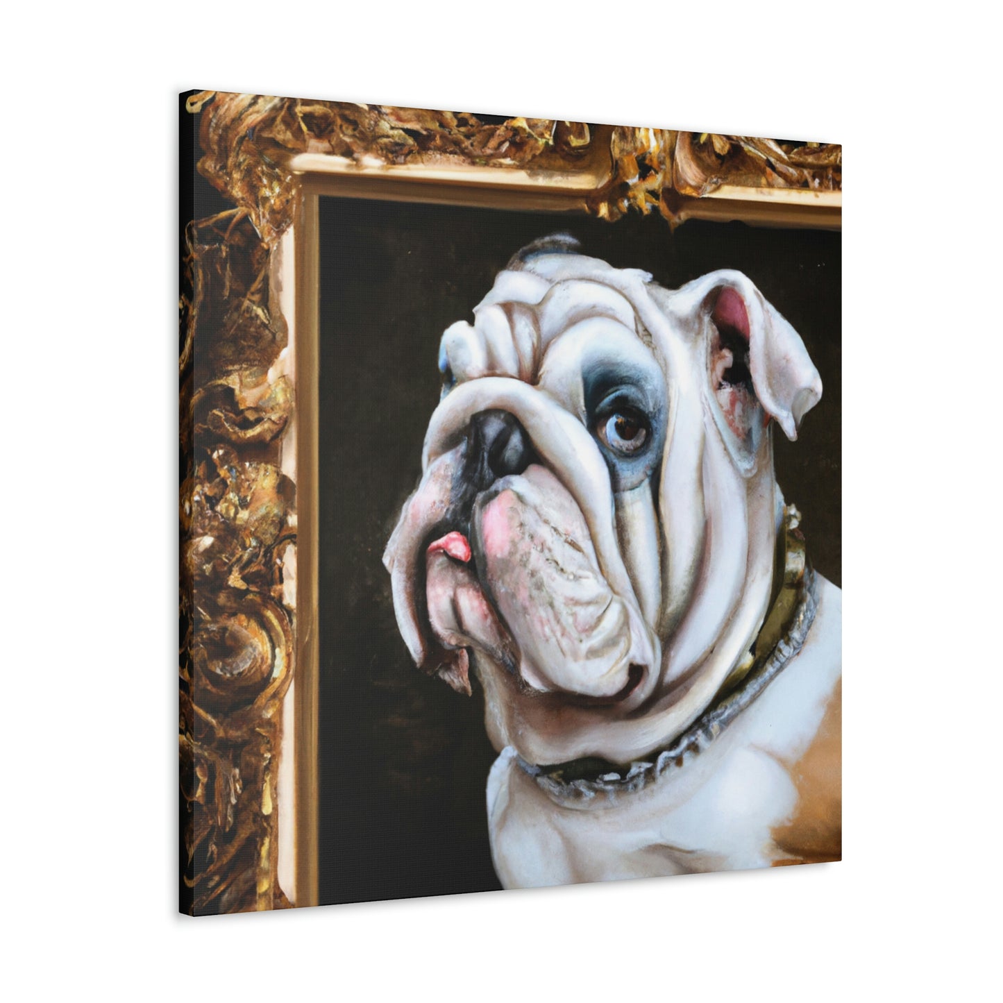 "Bulldog's Majesty Unleashed" - Canvas