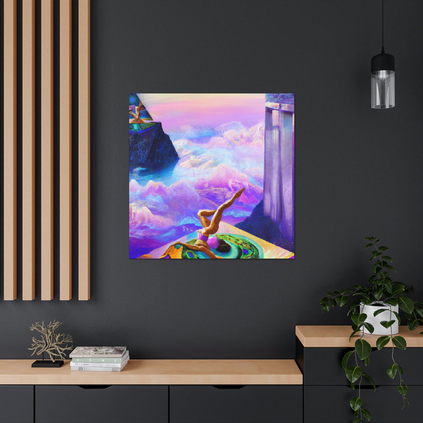 Yoga in Surrealism - Canvas