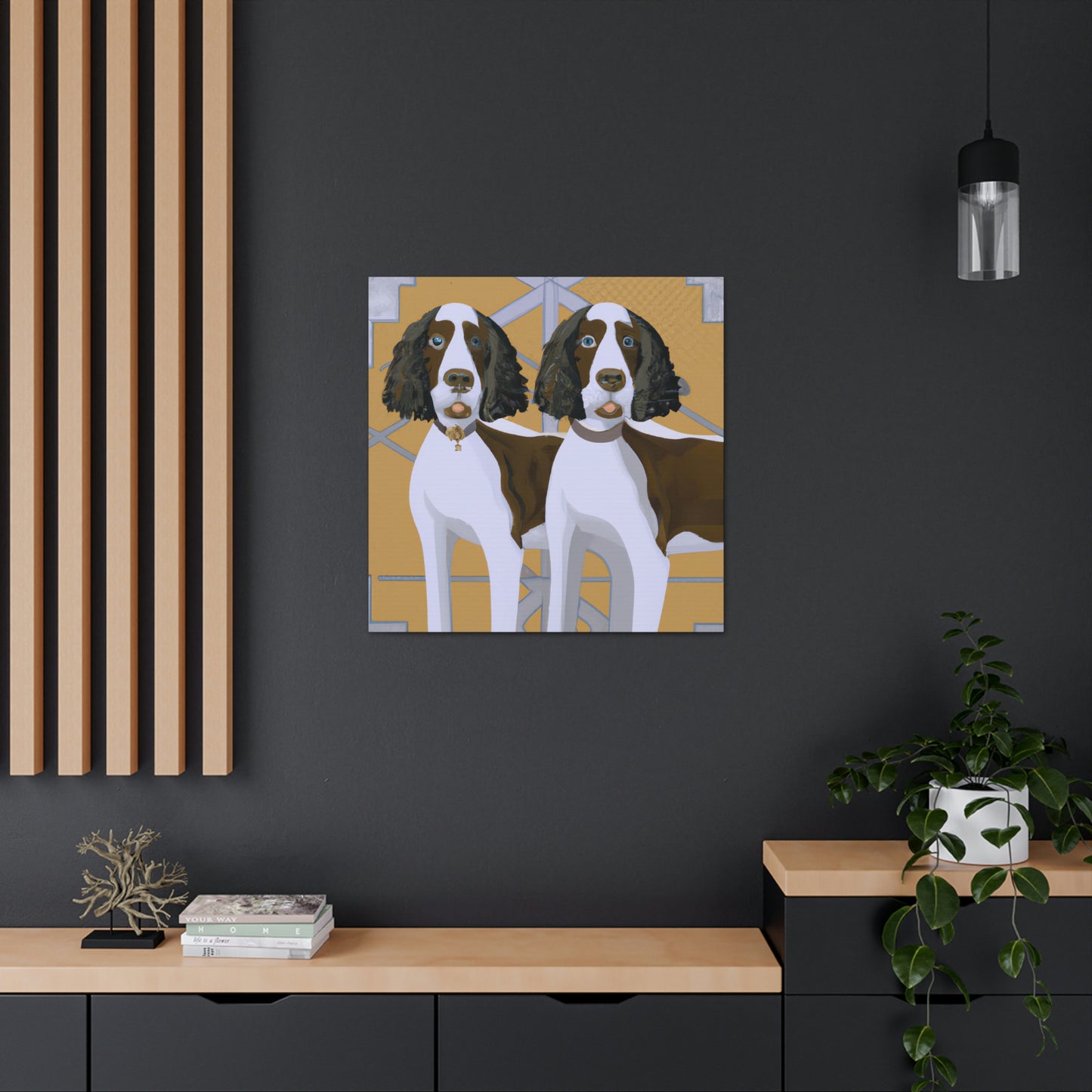 "Springer in Style Deco" - Canvas