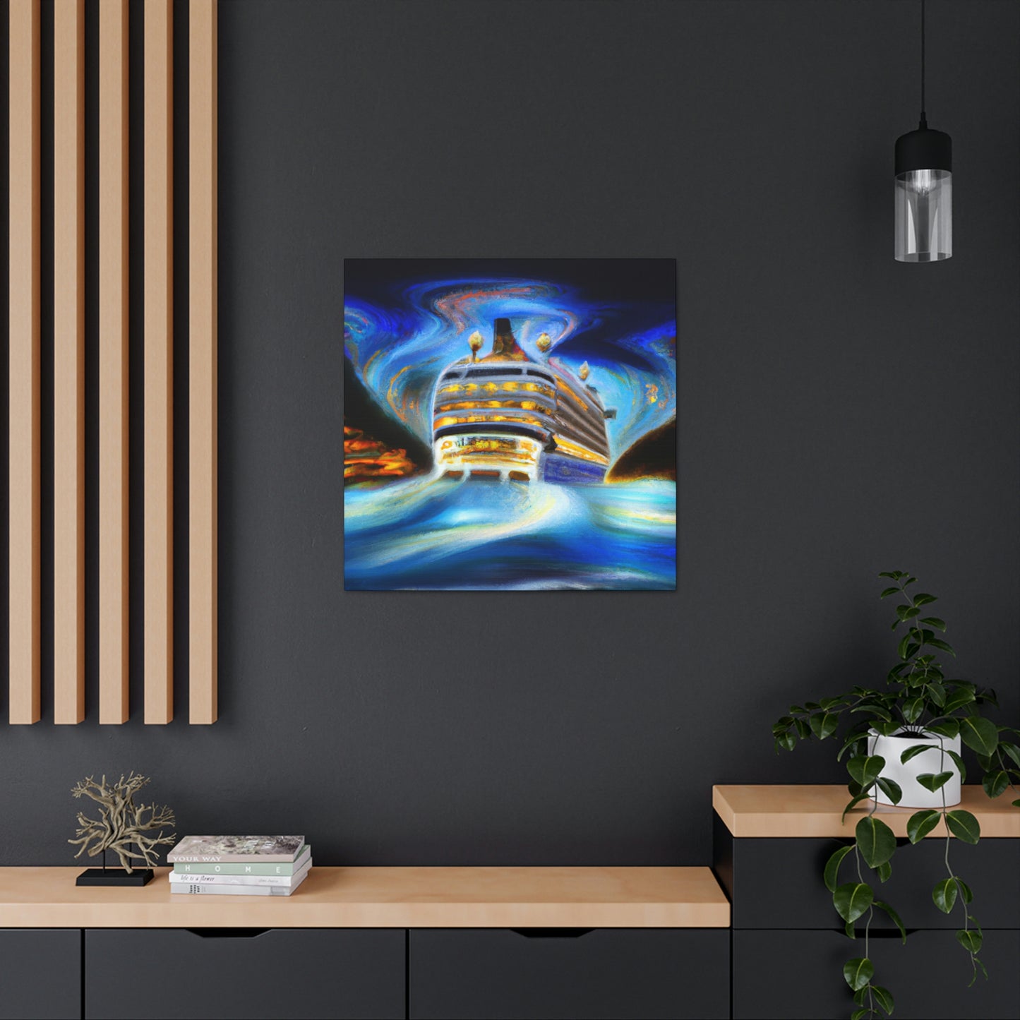 "Cruise Ship Surreality" - Canvas