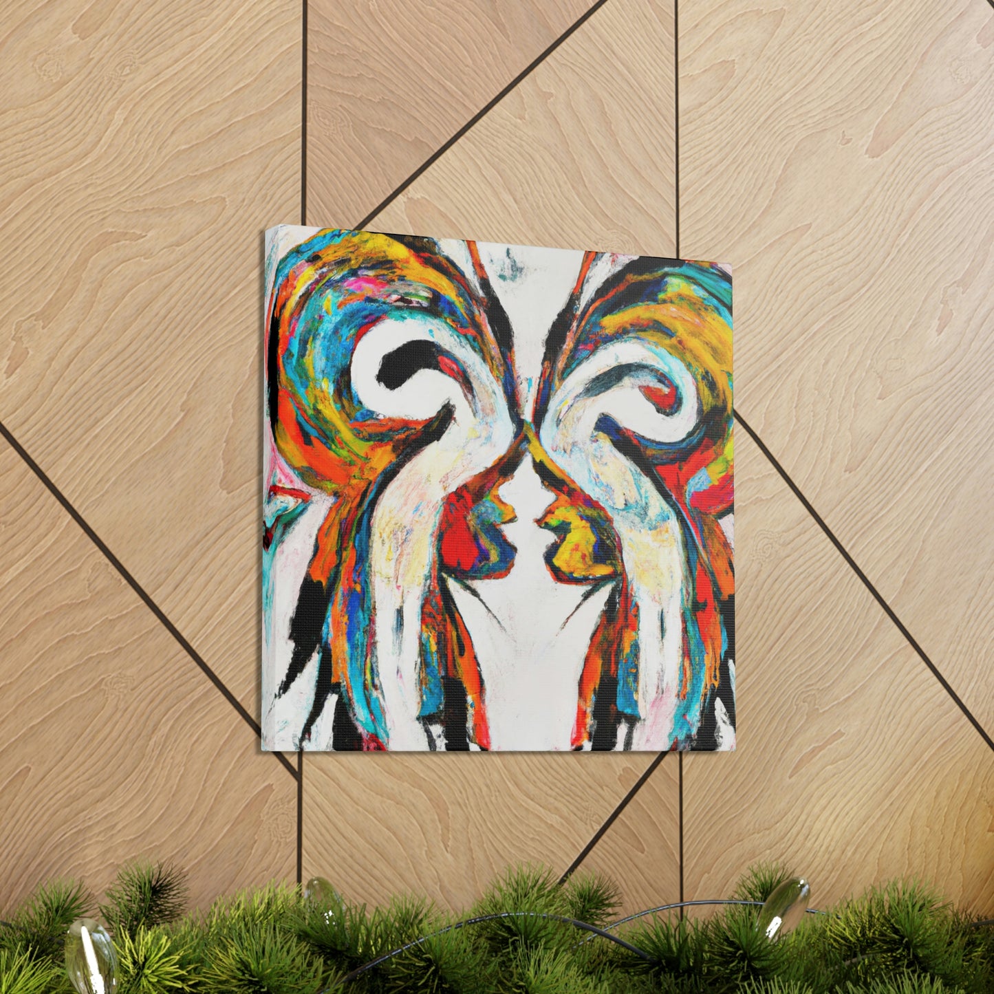 "Love's Winged Embrace" - Canvas