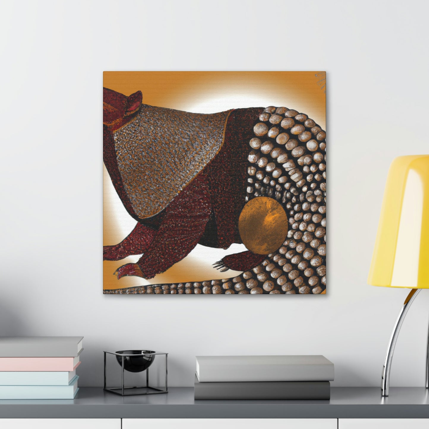 "Sparkling Pangolin Splendor" - Canvas