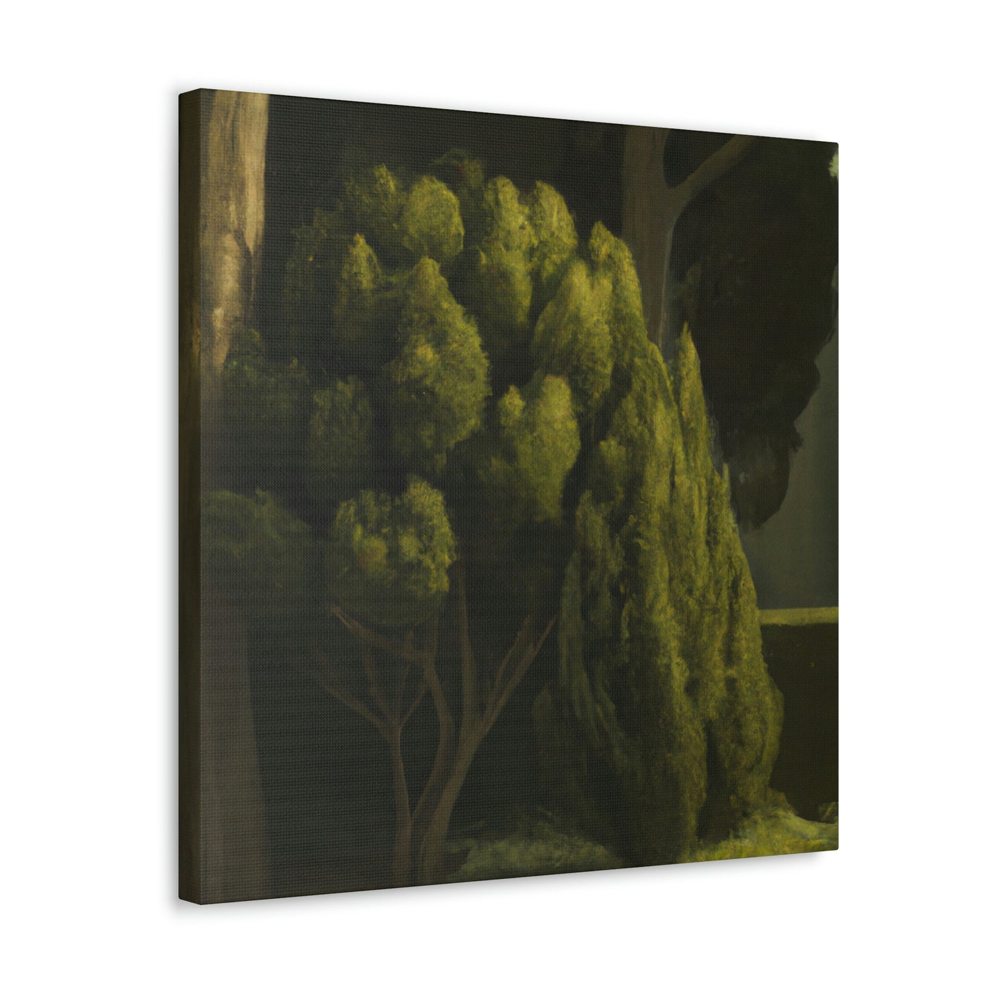 Cypress in Moonlight. - Canvas