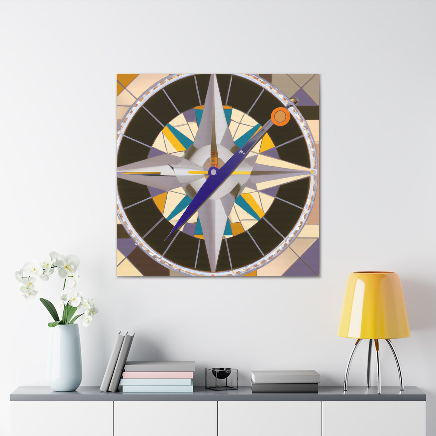 "Compass of Cosmos Glide" - Canvas