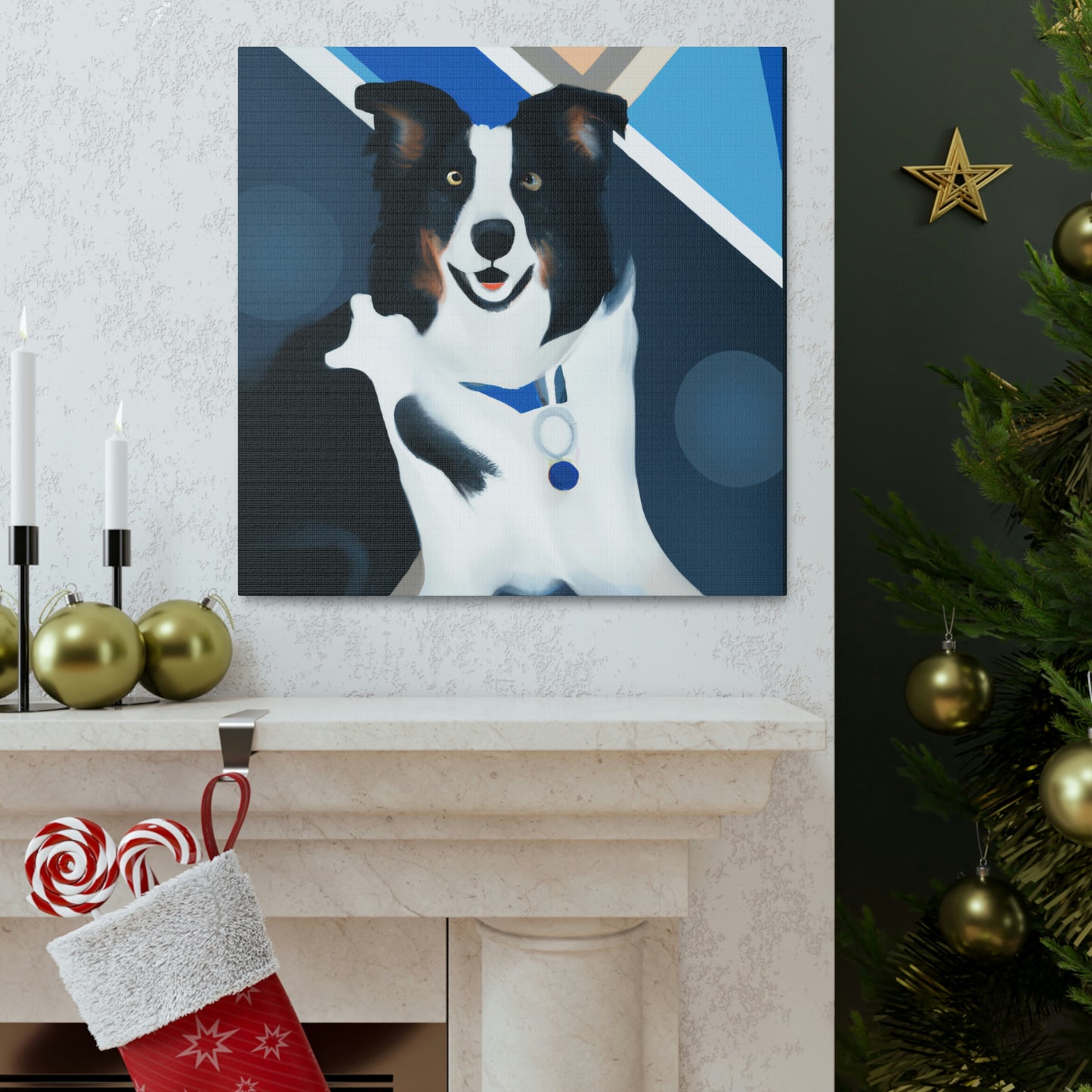 Border Collie Brilliance - Canvas