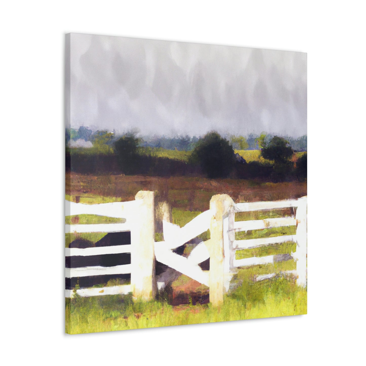 "Fence in the Barnyard" - Canvas