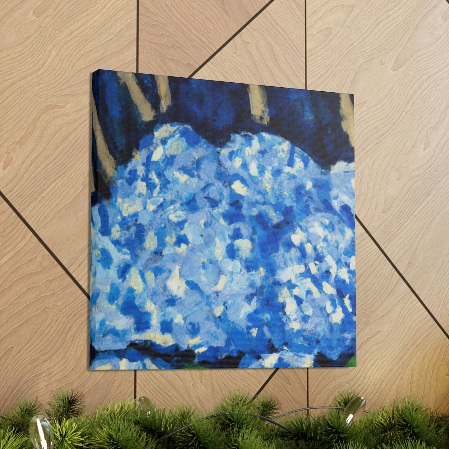 "Hydrangea Splendor Ablaze" - Canvas