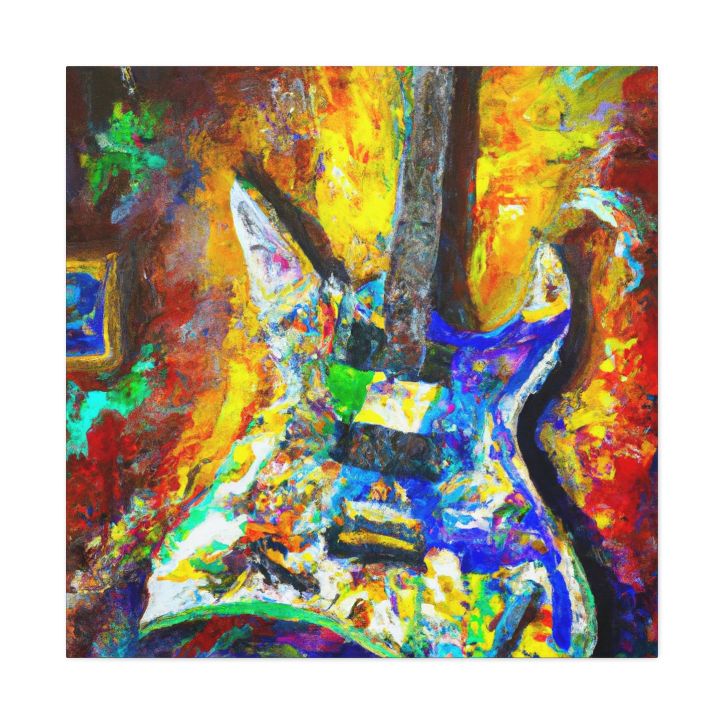 "Electric Guitar Enigma" - Canvas