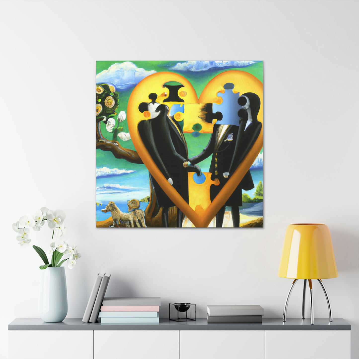 Love Puzzle Conundrum - Canvas