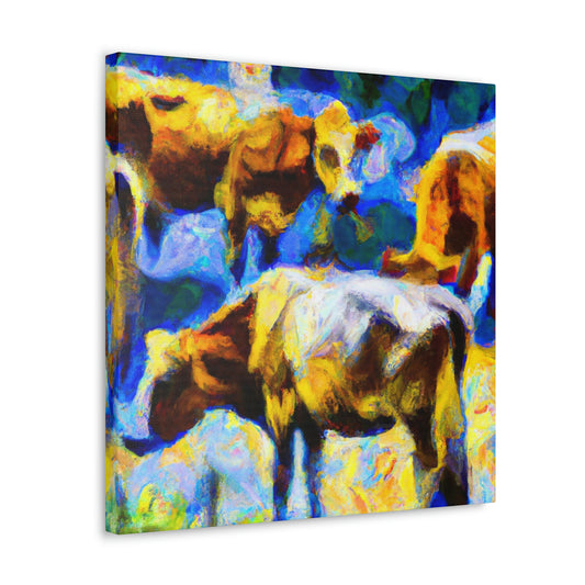 Cows on a Meadow - Canvas