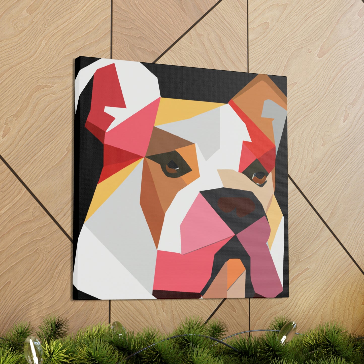 American Bulldog Minimalism - Canvas