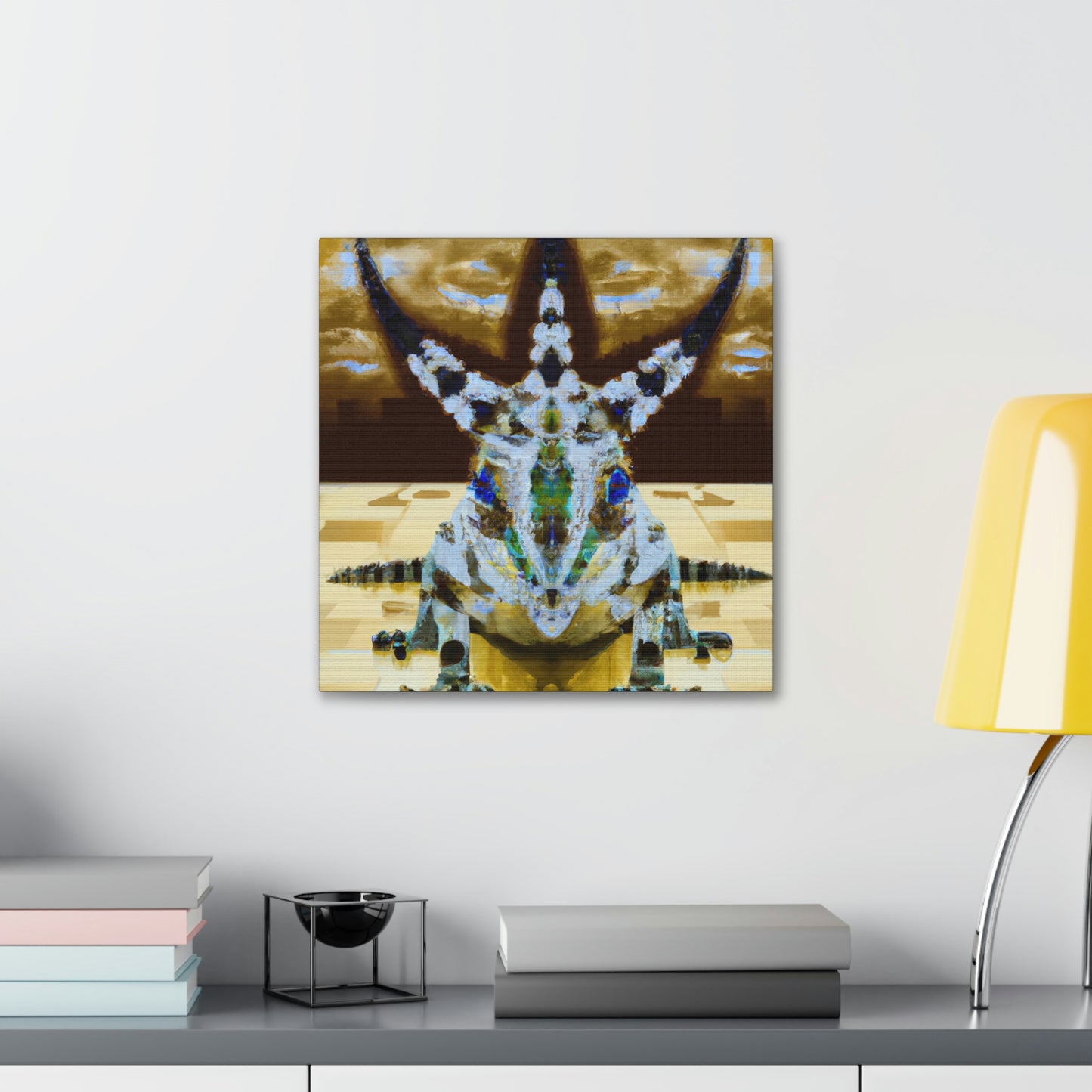 "Horned Lizard Dance Party" - Canvas