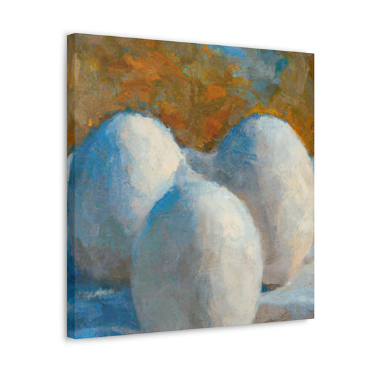 "Eggs in Celestial Bloom" - Canvas