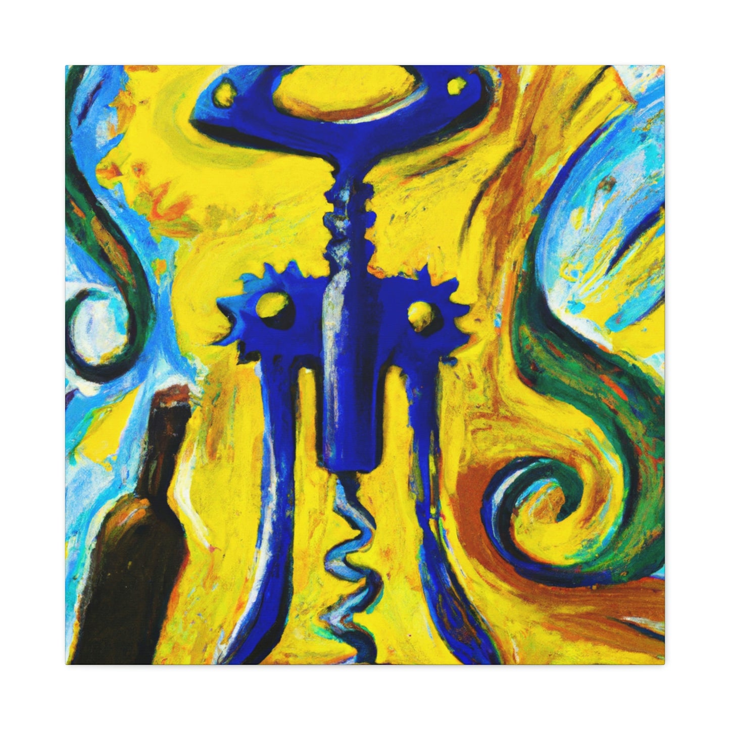 "The Corkscrew's Winding Dance" - Canvas