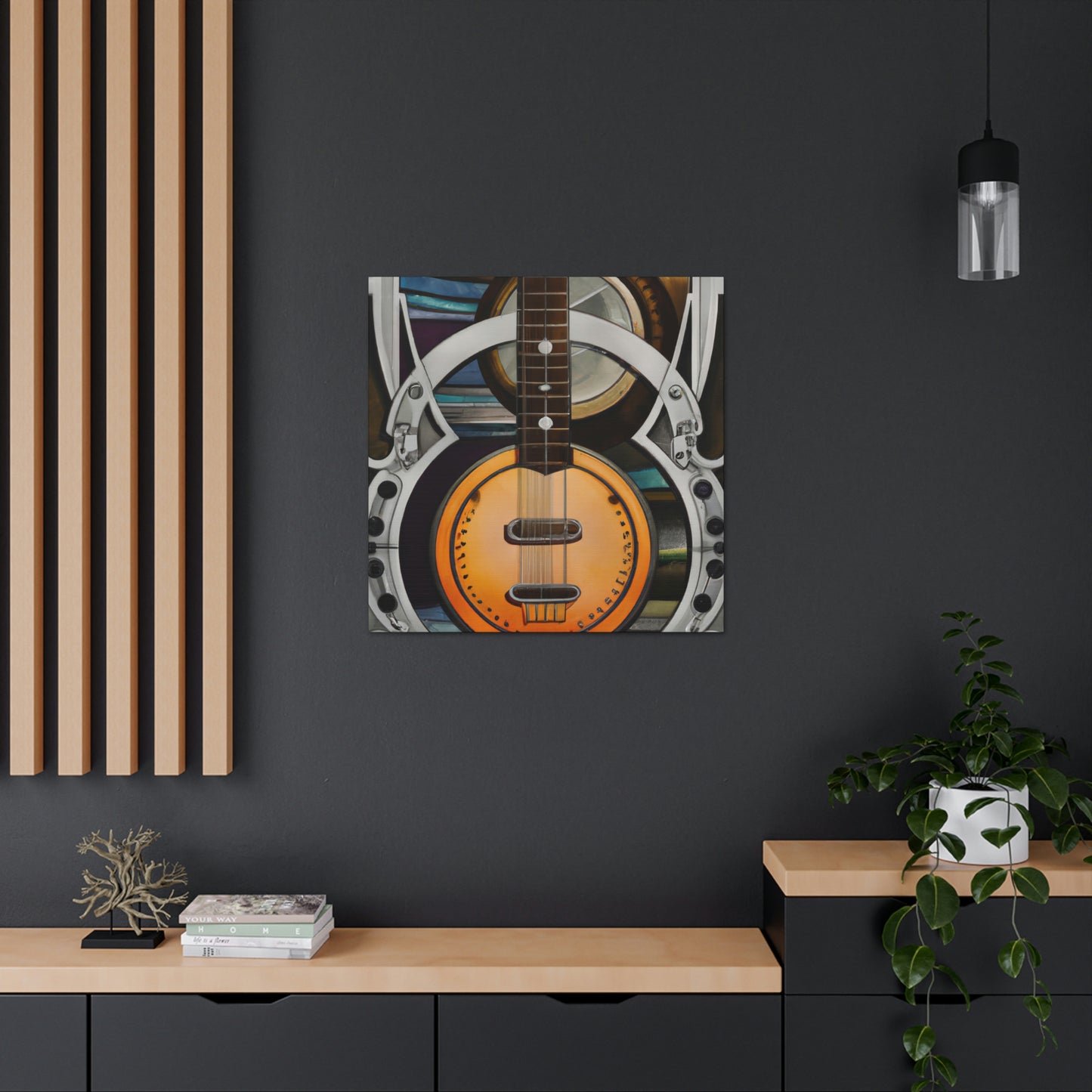 "Banjo in Art Deco" - Canvas