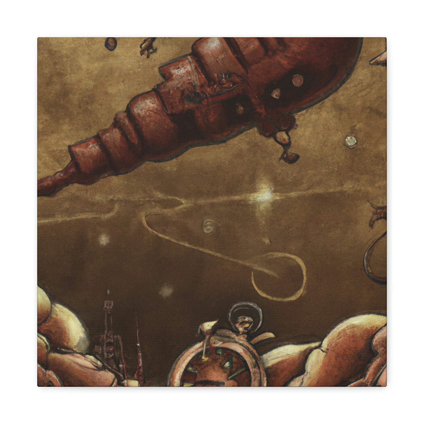 Meteor in Steampunk - Canvas