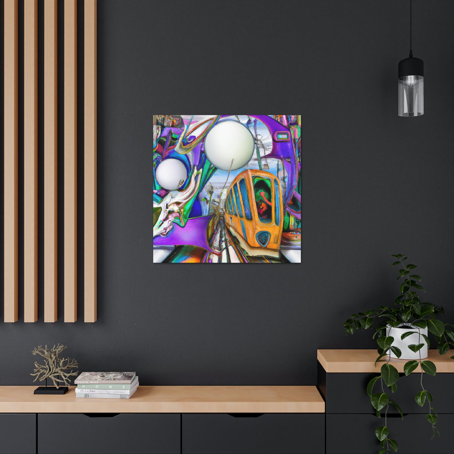 "Tram of Surreal Dream" - Canvas