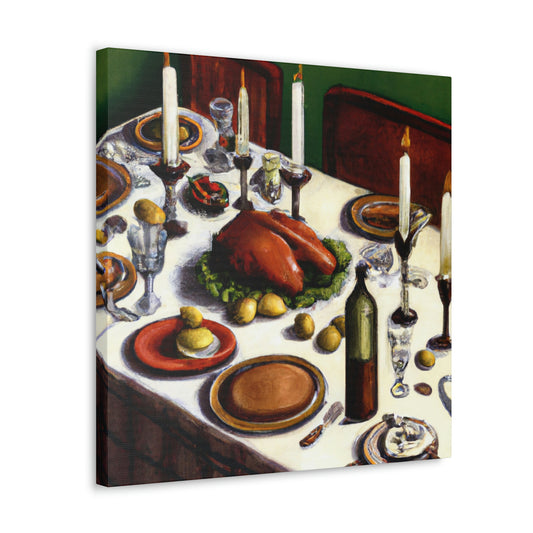 Family's Evening Meal - Canvas