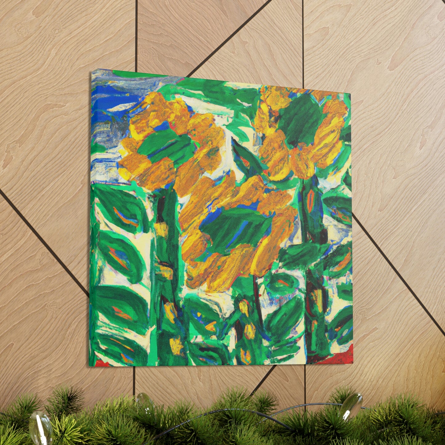 Sunflower in Expressionism - Canvas