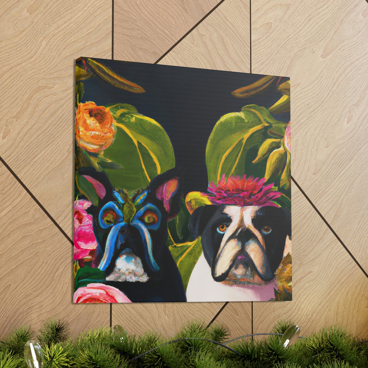 English Bulldog Triumphant - Canvas