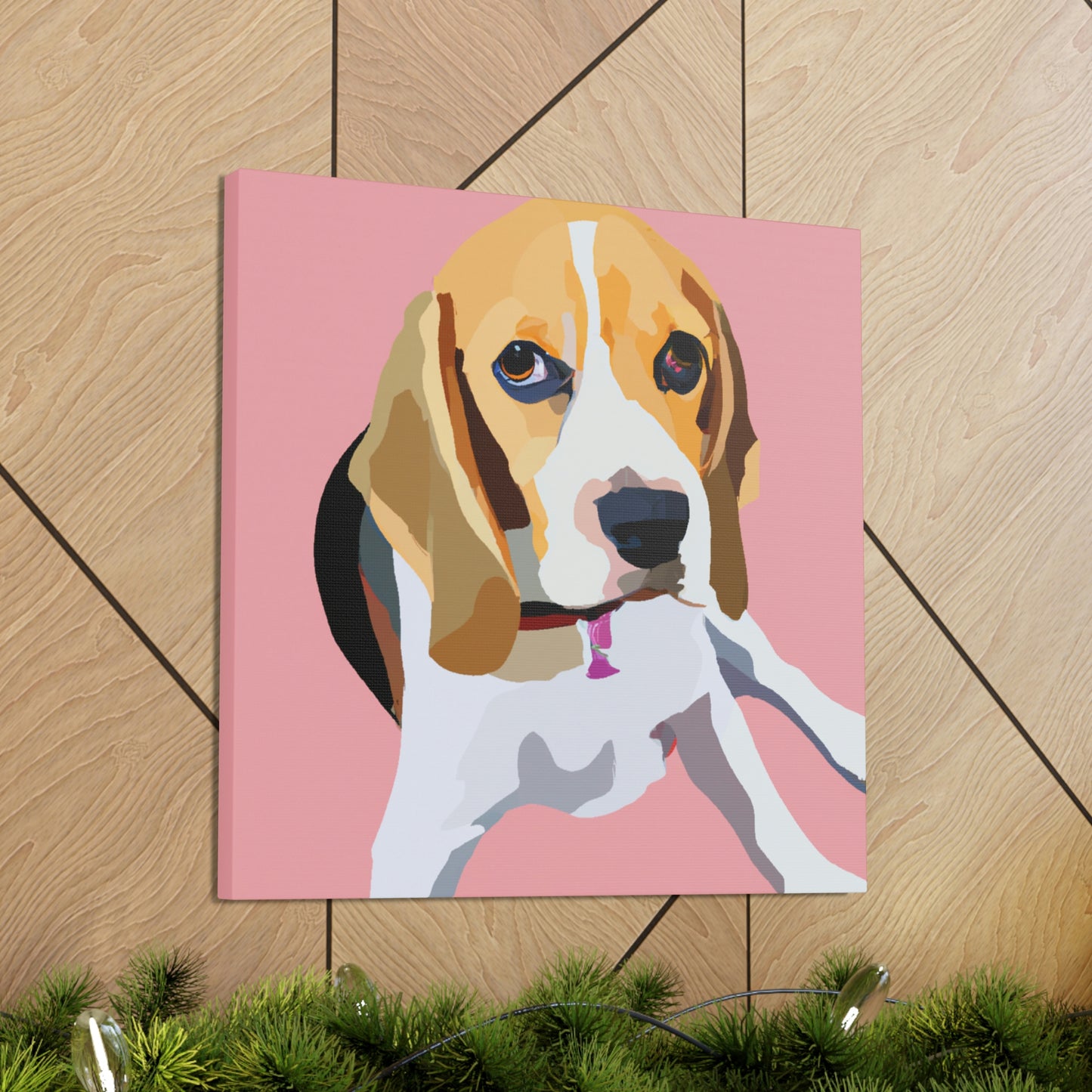 "Regal Beagle Minimalism" - Canvas