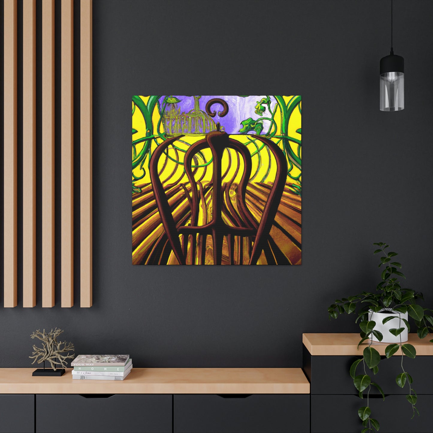 "Pitchfork in Moonlight Glow" - Canvas