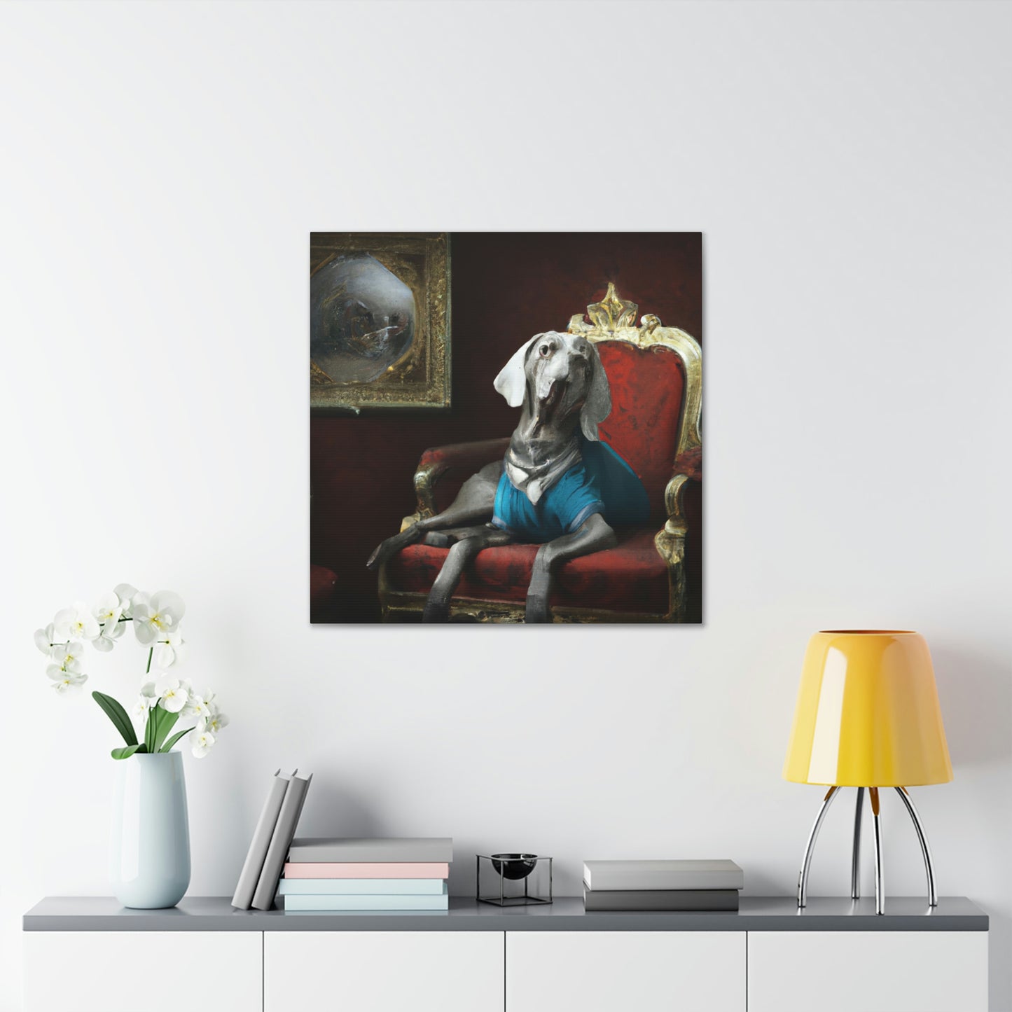 "The Weimaraner Regal" - Canvas