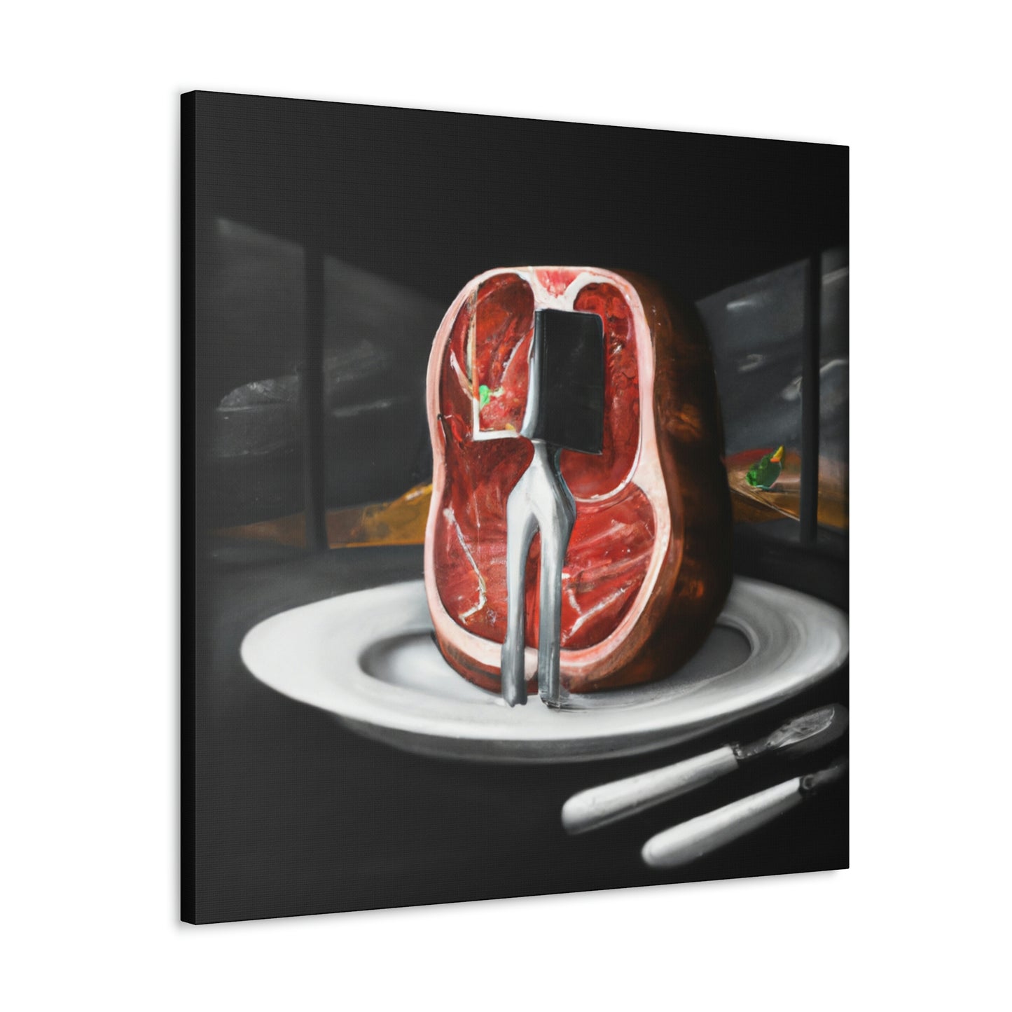 "Steak in Surrealism" - Canvas