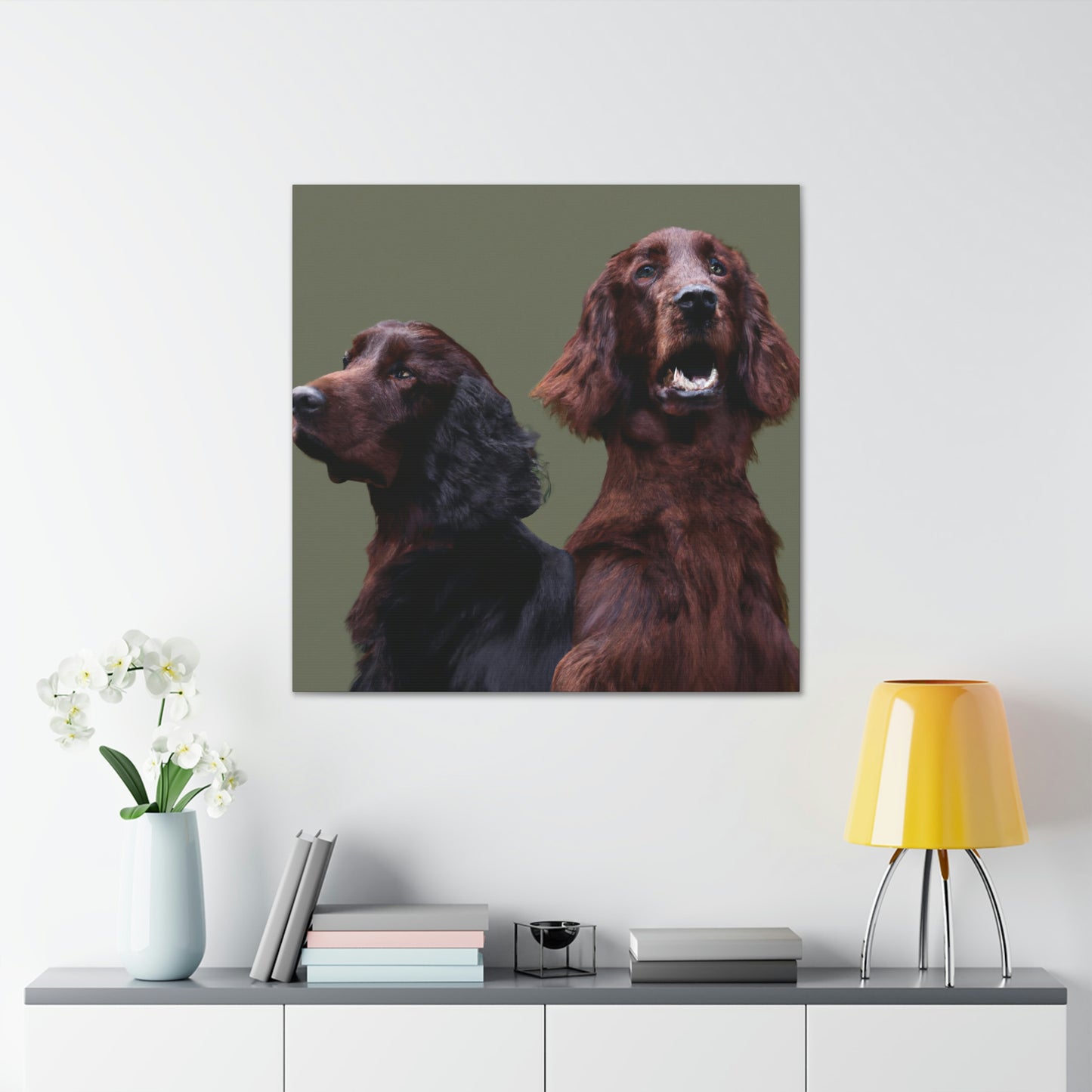 "A Simple Irish Setter" - Canvas